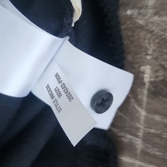 Madewell Weavemix Mockneck Bubble-Sleeve Ribbed Top Small Black - Picture 11 of 14